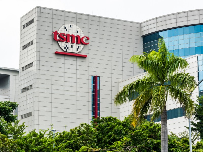 TSMC logo on their office building.